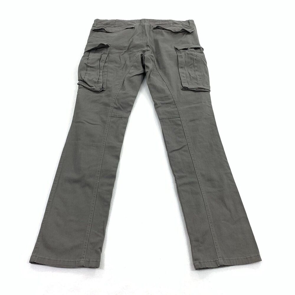 American Stitch Skinny Straight Leg Cargo Pants Large Mens Dark Gray Casual L - Picture 2 of 7